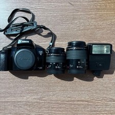 Fotocamera reflex pellicola Canon 1995 ottime condizioni attrezzatura fotogra...