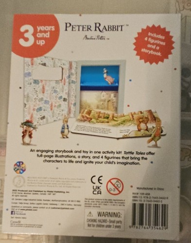 Peter Rabbit Tattle Tales NEW! Storybook & 4 play Characters, Figurines - Picture 3 of 3