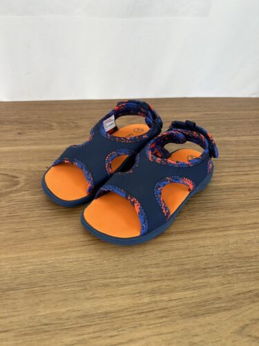 New Carter's Toddler Boys' Navy Orange Water Shoes Sandals 9/10 - Picture 1 of 8