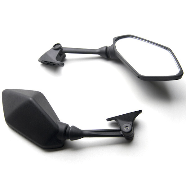 Black Motorcycle Mirrors Left & Right For 2012 Kawasaki ZX6R