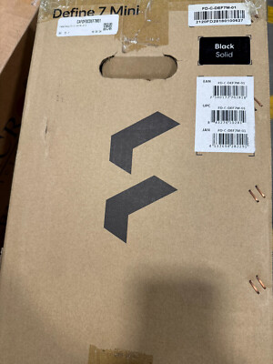 Fractal Design Define 7 Mini Tower Case - Black Solid