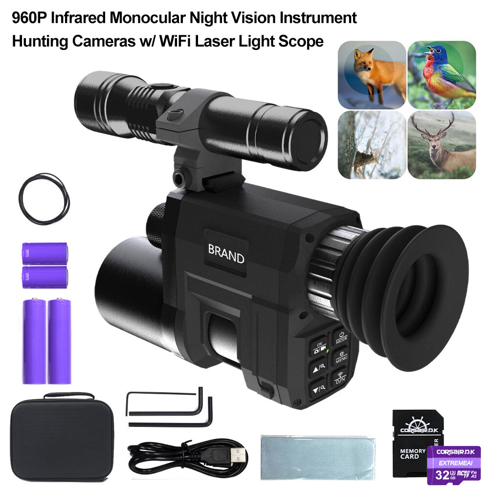 Mon Okular Nachtsicht Gerät 1080p HD Infrarot Kamera 5x Digitales Licht