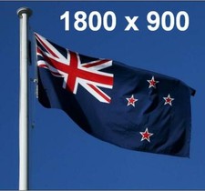 ** FREE SHIPPING ** Heavy Duty New Zealand NZ Flag 1800x900 Printed Polyester