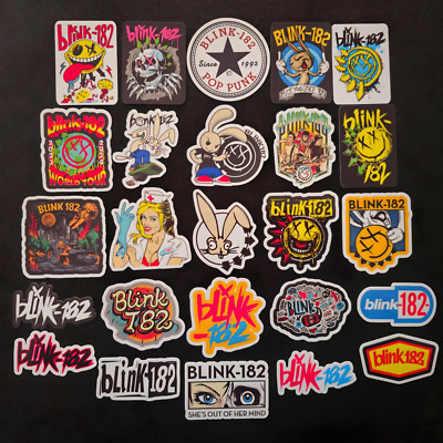 Blink 182 Inspired Stickers Smiley Bunny Pop Punk Rock Enema Of The State Decals