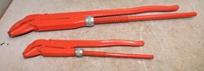 Rare vintage VBW adjustable wrench 951 Waggon Germany 2 pc set 1" & 2" tool lot