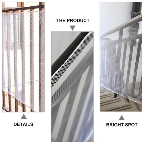 1 Set of Safety Stairs Rail Net Child Proofing Balcony Banister Railing Guard - Picture 3 of 12