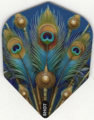 SHOT PEACOCK PLUMAGE Dart Flights: 3 per set