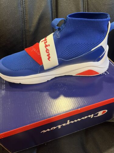 Champion Women's Lady Legend V CB High-Top Shoes Rd/Wht/Blu Size 11 Brand New