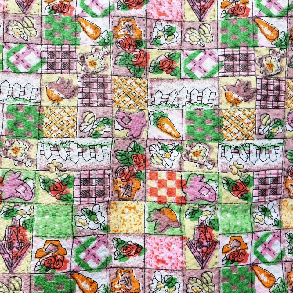 VENTA FLASH Vintage Tela Seersucker Jardín Estampado Retazos 1 año X 60" POR Y Foto 2 de 4