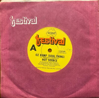 Hot Source Oz Bump (Soul Thing) / Play On 1975 Festival Soul Funk Disco 45