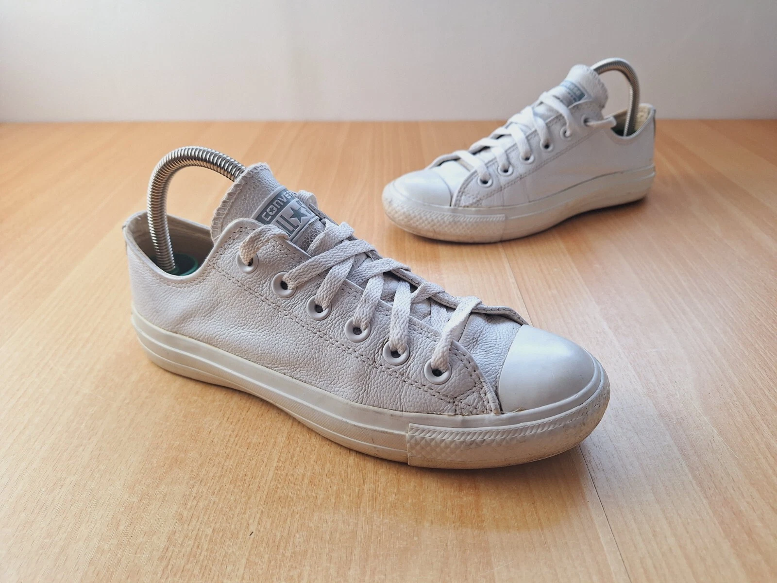 Scarpe da ginnastica Converse All Star unisex CT OX in pelle bianca taglia 5