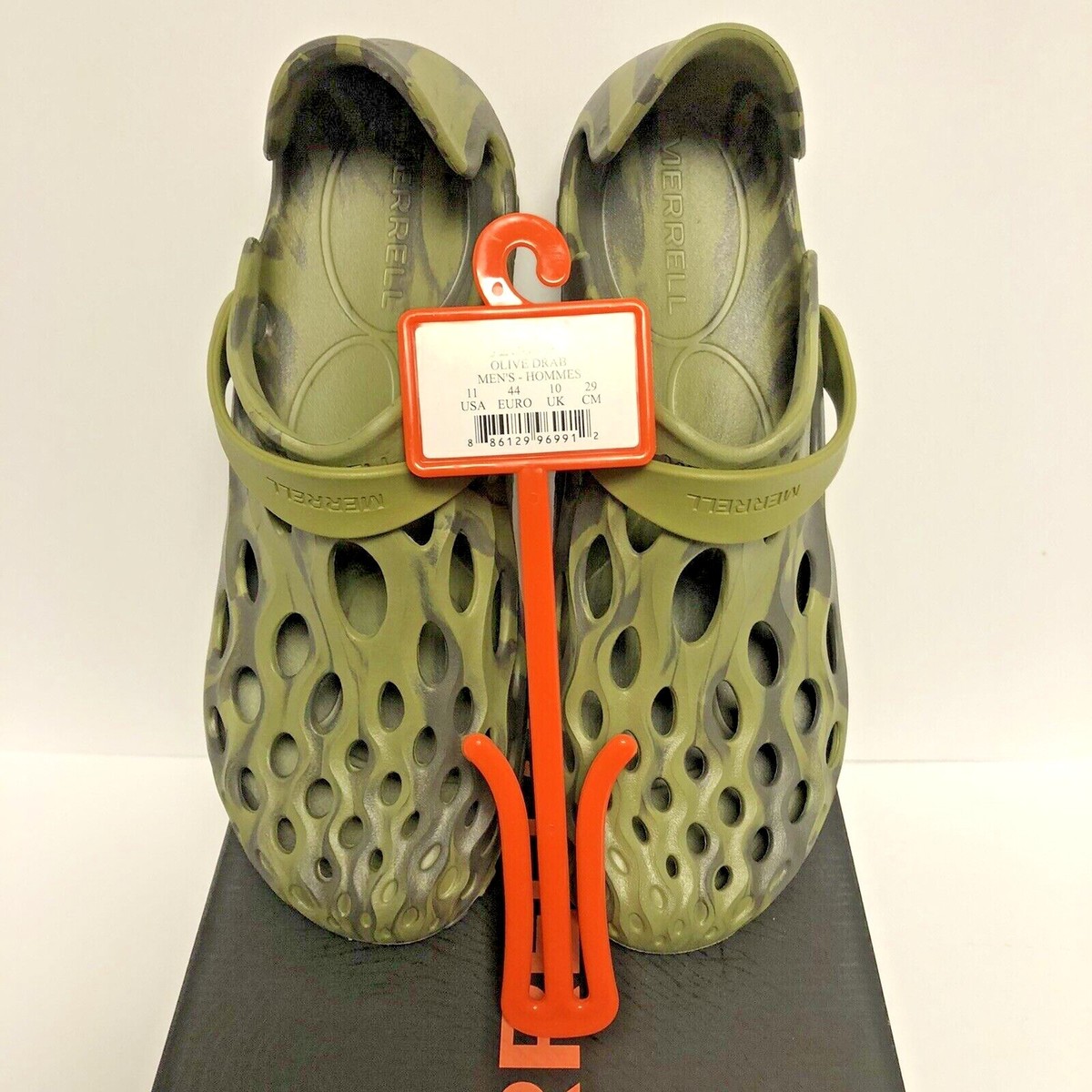 Merrell Hydro Moc Men Size 11 Olive Drab Camo Camp Water