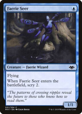 MTG Magic the Gathering Faerie Seer (51/404) Modern Horizons LP