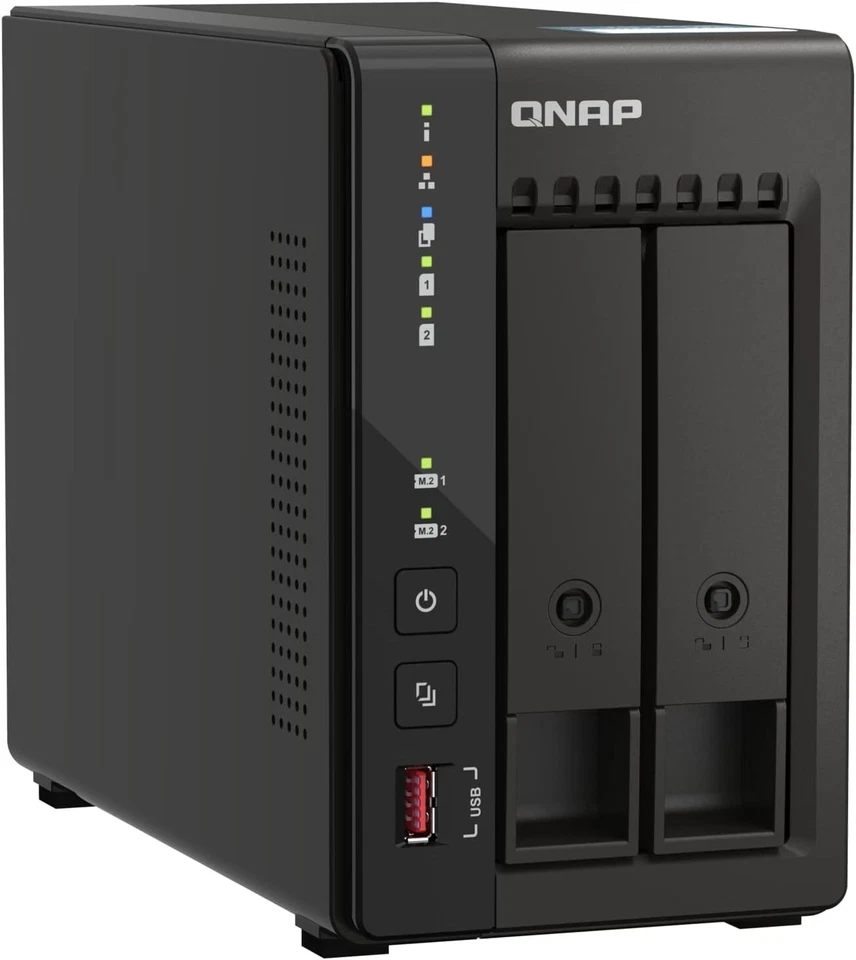 QNAP TS-253E-8G: 8-36TB High-Performance 2-Bay NAS Customizable Storage Options - Image 4 of 4