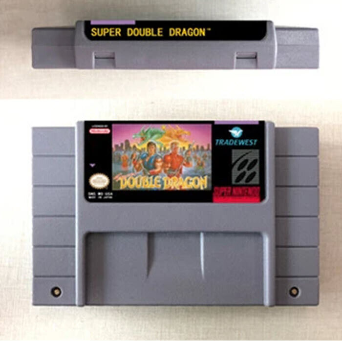 Super Double Dragon 16 Bit Game Cartridge For SNES English US Version