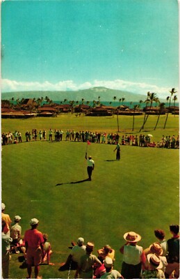 Royal Lahaina Golf Course Maui Hawaii 1960s Postcard Kaanapali Beach Shell