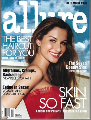 GISELE BUNDCHEN - ALLURE Magazine Dec 1998 - LIKE NEW+ - HELENA