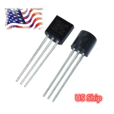 ARDUINO 2pcs DS18B20 Digital Temperature Sensor 1-Wire Original Dallas Chip US Ship