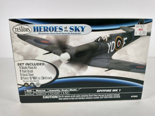 Spitfire Mk.I Heroes of the Sky Testors 1:72 Model Kit # 4193 ~ Open Box - Picture 5 of 6