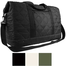 Woobie Weekend Bag 50L Quilted Ripstop Travel Duffle Luggage Carry Shoulder Tote