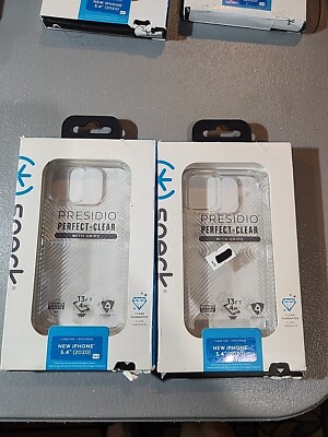 Speck Presidio Perfect-Clear Case with Grips for iPhone 12 Mini  Clear