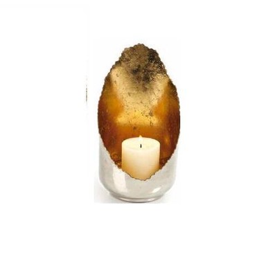 Bougeoir Nickelé Argenté Porte-Bougie EDZARD - Acier Inoxydable