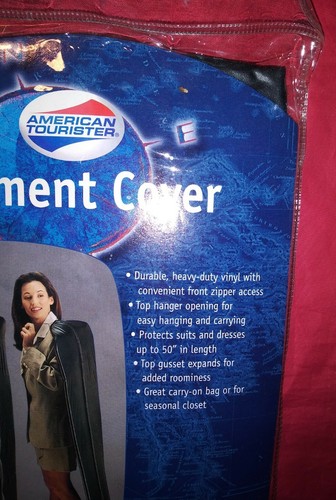 American Tourister 50 INCH Black Garment Cover WATERPROOF BRAND New in package - Picture 2 of 3