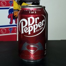 Batman vs Superman Dr. Pepper Collector Soda Can
