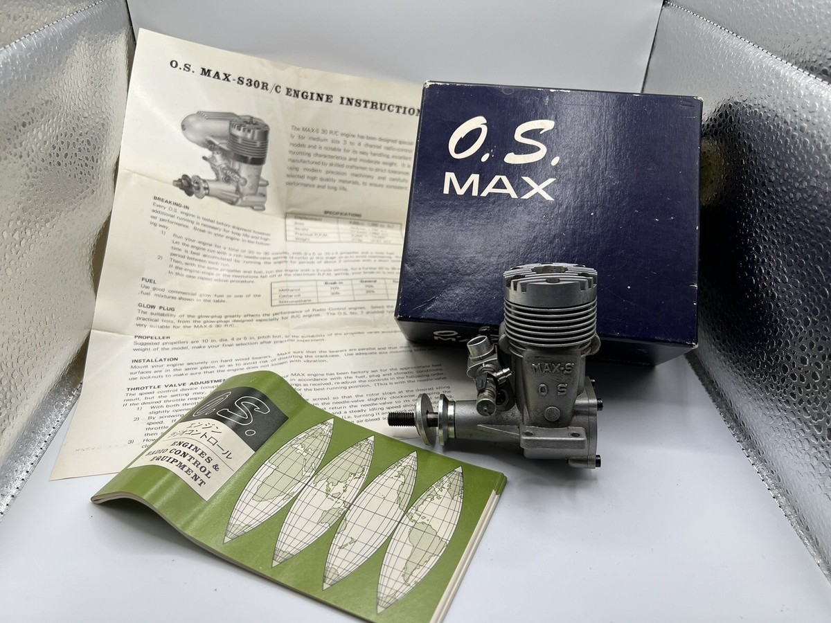 OS MAXーS30 CL用 Vintage OS MAX S30 R/C Airplane Engine Japan Made Box