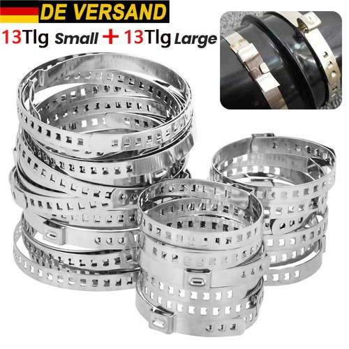 26x Schellen 7mm Für Achsmanschetten 20-120mm Lang+Kurz Klemmschelle Ohrschelle