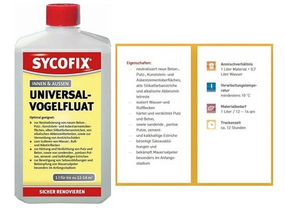Sycofix Universal-Vogelfluat 1L, Grundierung, Neutralisationsmittel