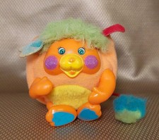 Vintage 1986 Popples Mini Pocket Popple Orange Plush