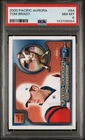2000 Pacific Aurora Tom Brady Rookie #84 PSA 8