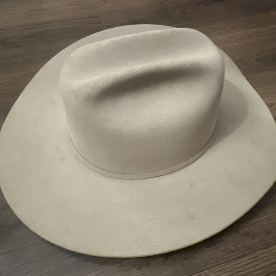 Sombrero de Vaquero Serratelli 20x Castor 7 1/4 Beige Natural Herradura Ala de 4 pulgadas Foto 4 de 4