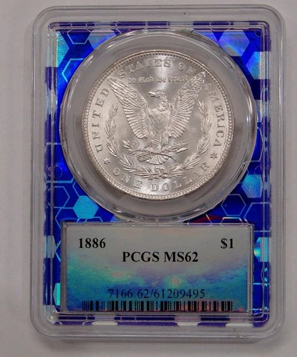 1886 - Morgan Silver Dollar - PCGS MS 62