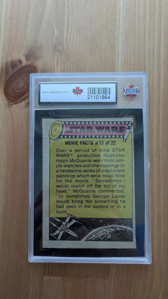 1977 Topps Star Wars #253 R2-D2 (Kenny Baker) KSA 8.5 NMM+ Graded Card Vintage - Image 2 of 2