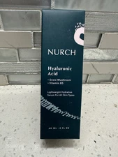 NURCH Hyaluronic Acid Serum w/ Snow Mushroom and Vitamin B5 - 2 fl oz ~ 60ml NEW