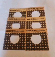 45 RPM 7" RECORD SLEEVES CO. SLEEVE 6 PACK SEE PHOTOS Decca Records SLV302