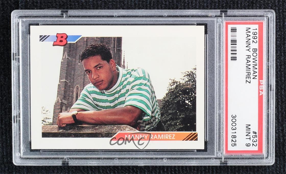 1992 Bowman Manny Ramirez #532 PSA 9 MINT h8b