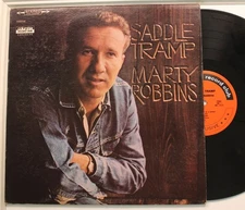 Marty Robbins Lp Saddle Tramp On Columbia - Vg+/ Vg++