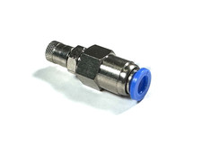 SCHRADER TYRE VALVE TO 6MM AIR COMPRESSOR LINE PUSH FIT CONNECTOR 500 PSI MAX