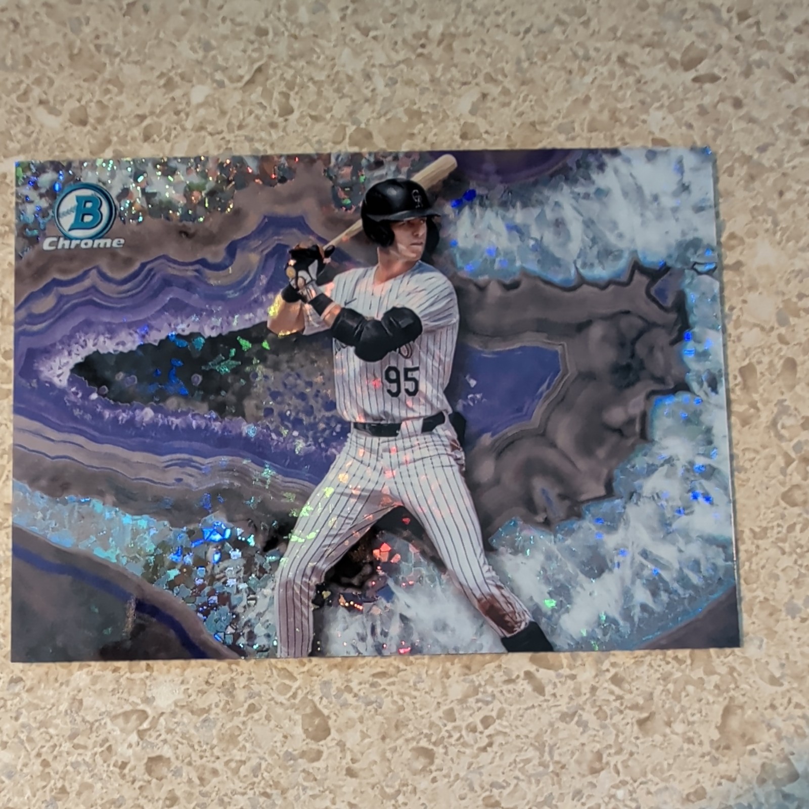 2025 Bowman Chrome Charlie Condon Crystallized SSP Colorado Rockies BWC-7 🔥