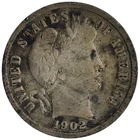 1902-S Barber Dime FINE Details Tougher Date, Rough Obverse *KGUSe*