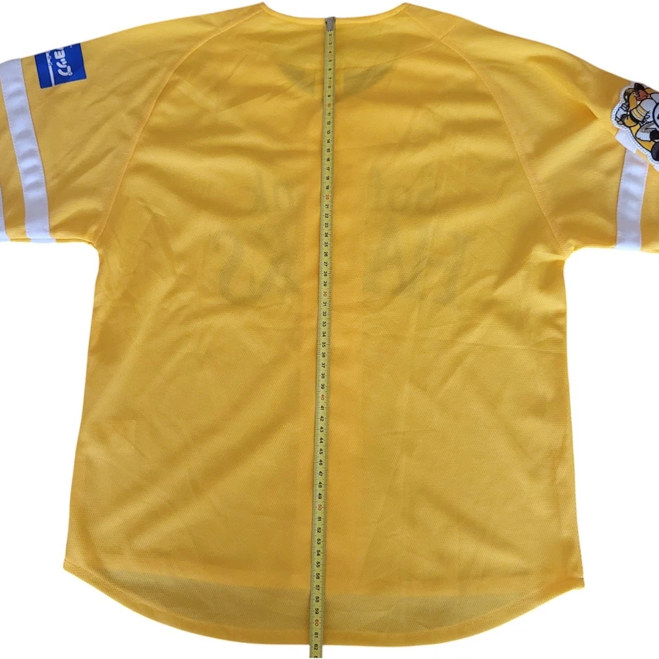 Maillot Baseball Fukuoka SoftBank Hawks Jersey Japan NPB 2008 Yellow Size S - Photo 4/4