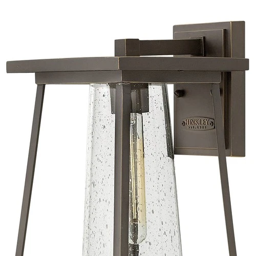 Hinkley Burke 16 3/4" High Bronze and Clear Glass Outdoor Wall Light - Picture 3 of 9