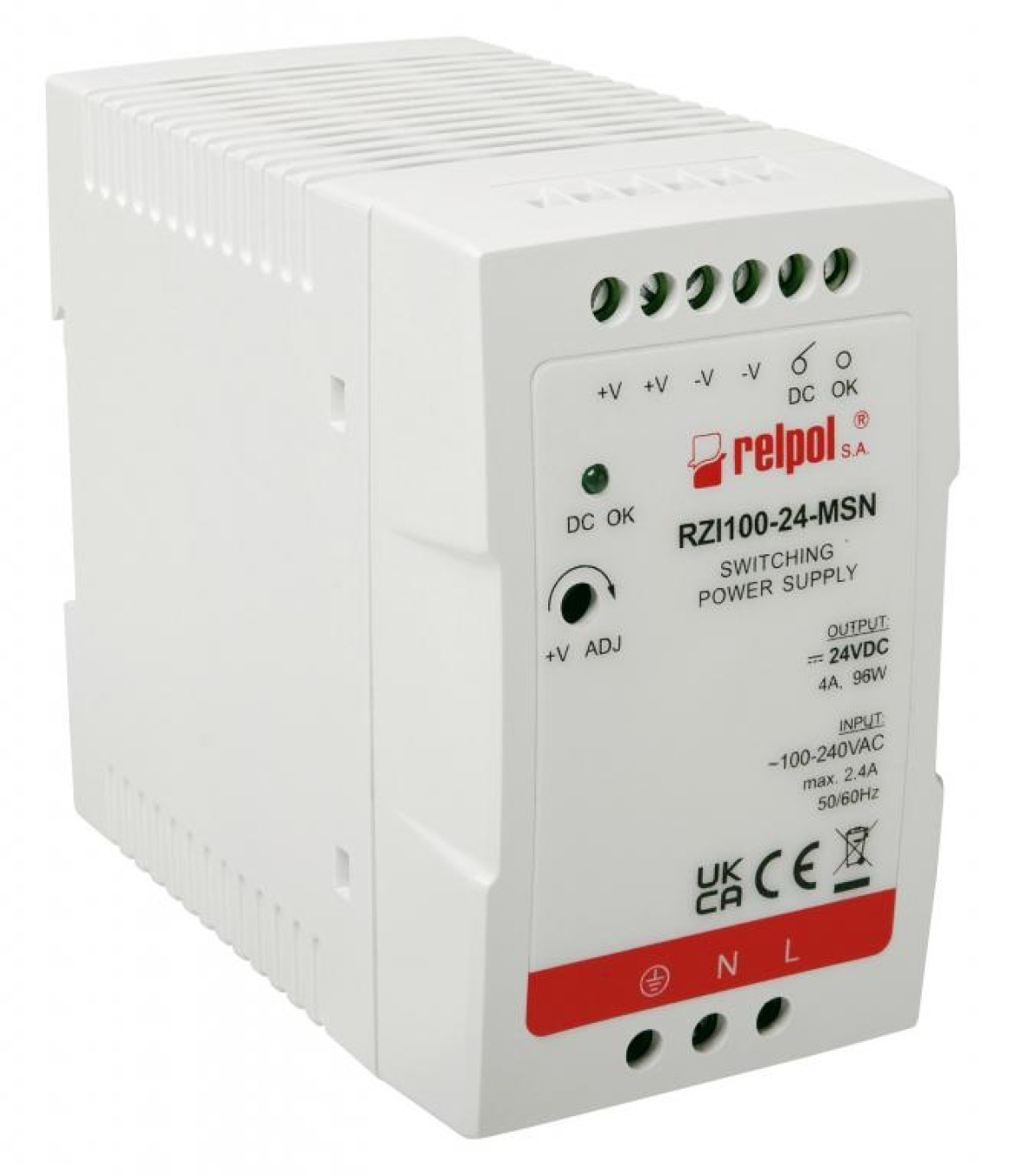 Switching Power Supply with Relay 90-264V AC 24V DC 2617077