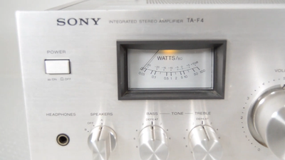 SONY TA-F4  レコードプレイヤー　アンプ Sony TA-F4 Stereo Integrated Amplifier Silver Working Excellent | eBay