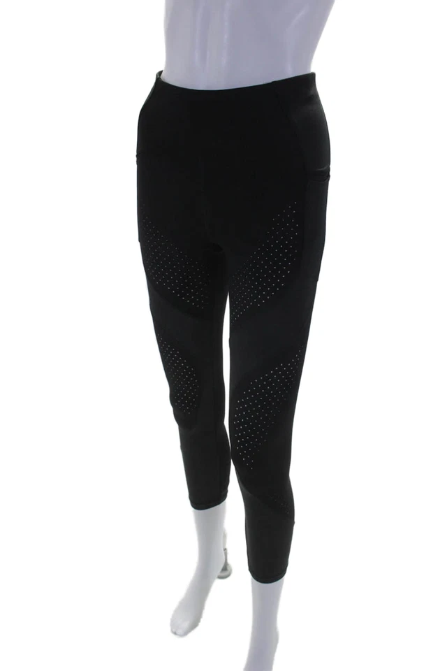 Leggings Lululemon Mujer Texturizados Forrados Ajustados Malla Inferior Negros Talla 6 Foto 2 de 4