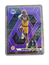 2024-25 Panini Mosaic #154 Bennedict Mathurin Purple Fluorescent Mosaic #/249
