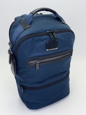 TUMI Slim Laptop Backpack Blue Ballistic Nylon Business Travel Bag